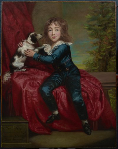 Portrait of Master Semon with a Spaniel by James Northcote