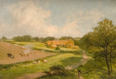 Landscape with Farm Buildings by James Peel