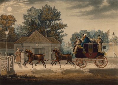 Mail Coach by Moonlight by James Pollard