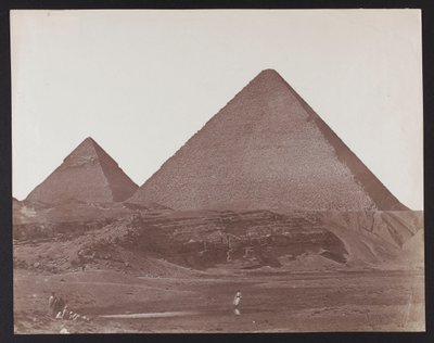 Egypt. Giza. Pyramids of Cheops and Chephren by James Robertson