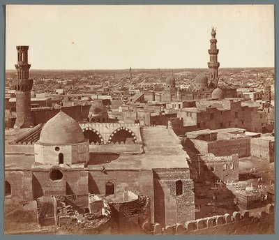 Egypt. Cairo. General View - in the background madrasa - mausoleum Umm As-Sultan Sha