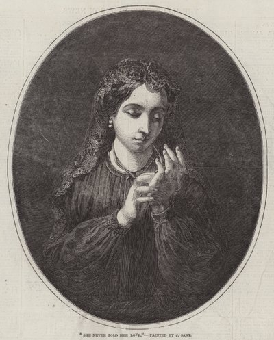 She Never Told Her Love by James Sant