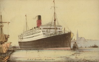 Cunard liner RMS Carinthia by James Scrimgeour Mann
