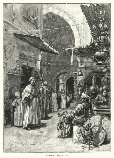 Brass Bazaar, Cairo by James Shaw Crompton