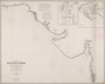 Coast of Western India from Bombay to Karachi compiled chiefly from the surveys made by order of the honorable East India Company by James & Son Imray