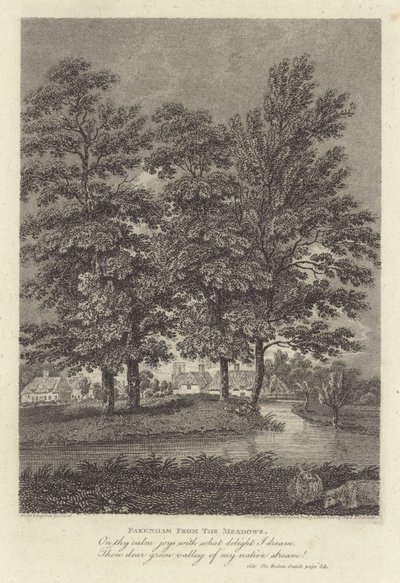 Robert Bloomfield, poet: Fakenham from the Meadows by James Storer