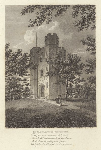 Robert Bloomfield, poet: The Triangular Tower, Shooters Hill by James Storer