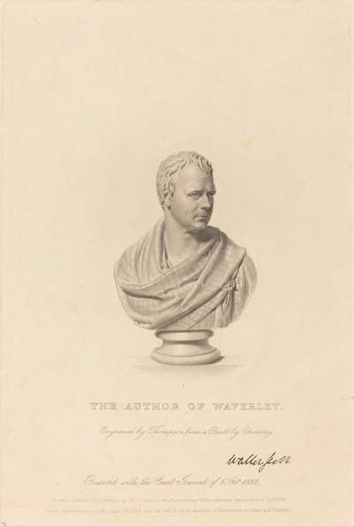 Bust of Sir Walter Scott by James Thomson after Sir Francis Legatt Chantrey