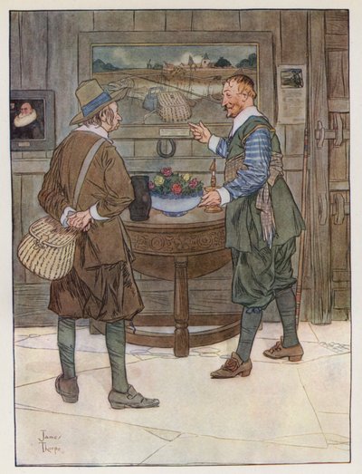Illustration for The Compleat Angler by Izaak Walton by James Thorpe