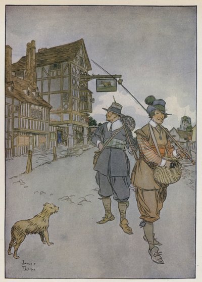 Illustration for The Compleat Angler by Izaak Walton by James Thorpe