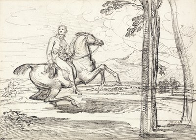 A Horseman in a Landscape by James Ward