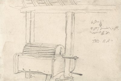 Hand-rolling machine to wash potatoes by James Ward
