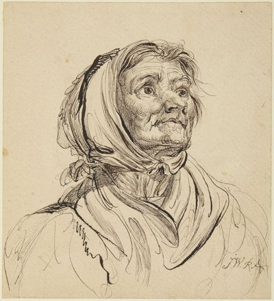 Head of Old Woman by James Ward