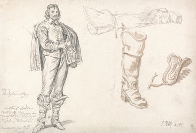 Studies of a Standing Figure, and a Boot by James Ward