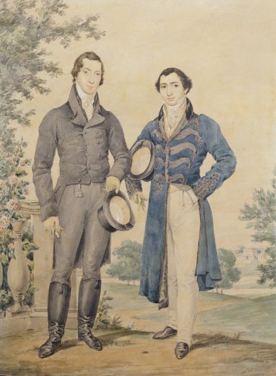 Portrait of Two Gentlemen, 1817 by James Warren Childe