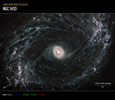 NGC 1433 by James Webb Space Telescope (NASA)