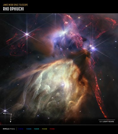 Rho Ophiuchi by James Webb Space Telescope (NASA)