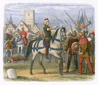 Richard assumes the command of the rebels in the Peasants Revolt by James William Edmund Doyle