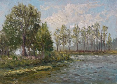 Riverside Green Trees by James Zamora
