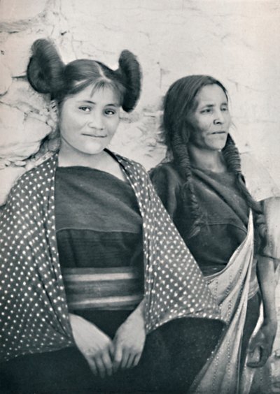 An Arizona Hopi Girl and Her Mother, 1912 by James and Pierce