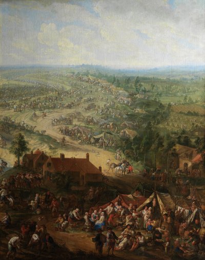 Detail of Digging of the Ghent Canal (detail) by Jan Anton Garemyn