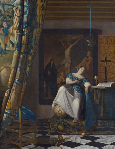Allegory of the Faith, c.1672-74 by Jan (1632 75) Vermeer