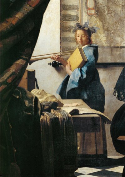 The Painter and His Model as Clio by Jan (1632-75) Vermeer