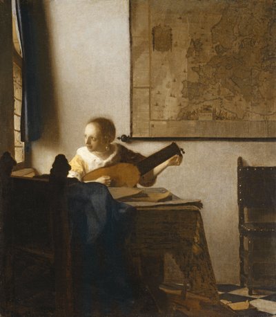Woman with a Lute by Johannes Vermeer