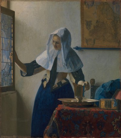 Young Woman with a Water Jug by Johannes Vermeer