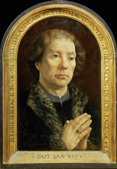 Carondelet Diptych: Jean Carondelet by Jan (c.1472 c.1533) Gossaert