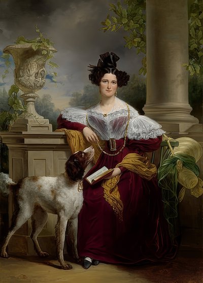 Portrait of Alida Christina Assink. 1833 by Jan Adam Janszoon Kruseman
