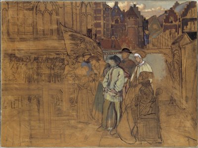 Archery Feast in Antwerp in the 16th Century by Jan August Hendrik Leys