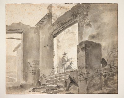 Two Artists in a Ruin by Jan Baptist Weenix