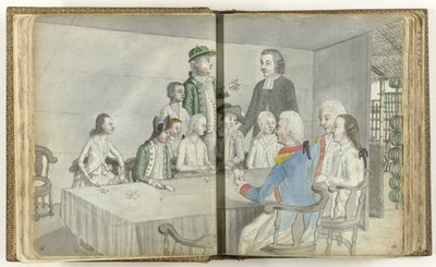 European Card Party in Ceylon by Jan Brandes