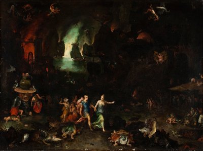 Aeneas and the Sibyl in the Underworld by Jan Brueghel the Elder