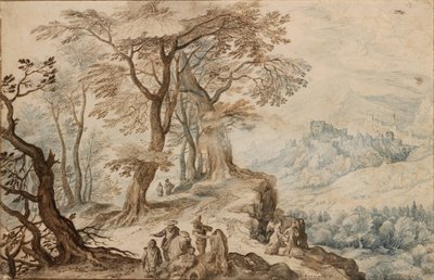 Landscape with Tobias and the Angel by Jan Brueghel the Younger