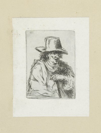 Man with Top Hat and Cane (The Compleat Work of Etchings by John Chalon) by Jan Chalon