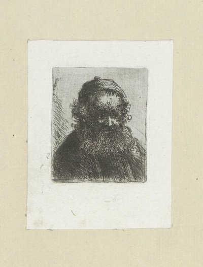 Old Man with Beard and Hat by Jan Chalon