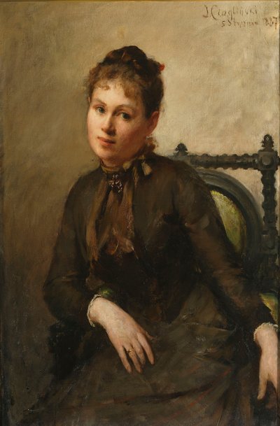Portrait of Helena from Rymowicz Piltz by Jan Ciągliński