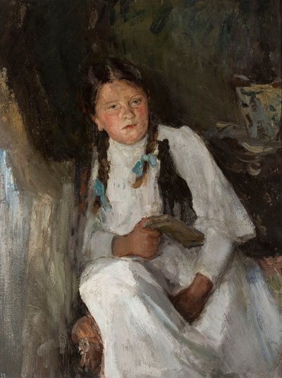 Portrait of a Little Girl by Jan Ciągliński
