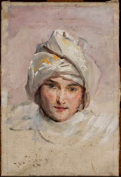 Study of a Head for the Painting "Symbolic Dance" by Jan Ciągliński