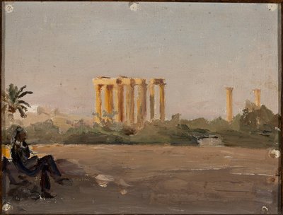 Temple of Jupiter in Athens. From a journey to Greece by Jan Ciągliński