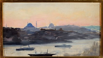 View of the City in the Evening. From a Journey to Constantinople by Jan Ciągliński