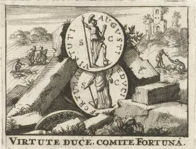 Roman Coins Resting on a Pile of Stones by Jan Claesz ten Hoorn