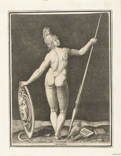Minerva (Judgment of Paris) by Jan Collaert (II)