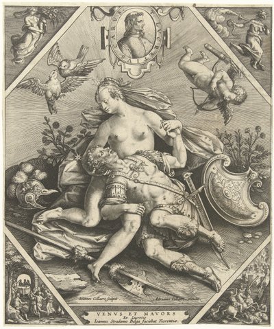 Venus and Mars by Jan Collaert (II)