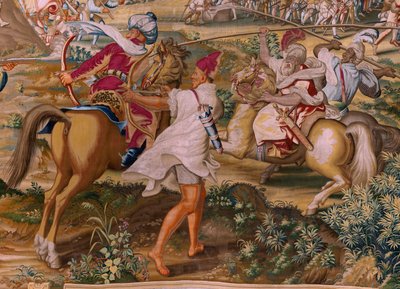 Series The Conquest of Tunis. The Attack on La Goleta. Fourth tapestry in the series. 1543-1548. by Jan Cornelisz Vermeyen