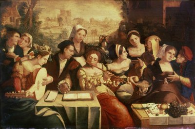 The Prodigal Son Feasting with Harlots by Jan Cornelisz Vermeyen