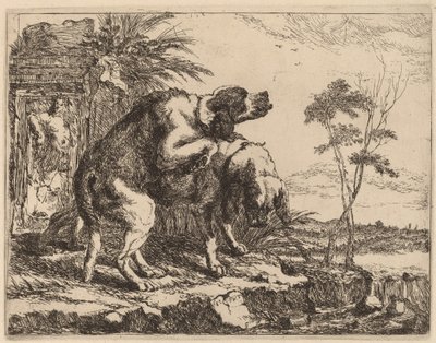 Two Dogs Copulating by Jan Fyt