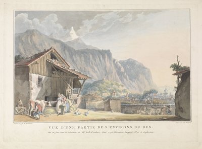View of the Surroundings of Bex in Switzerland by Jan Gerard Waldorp